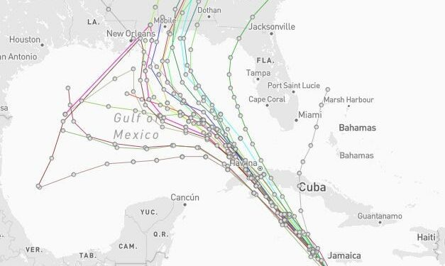 See projected path, spaghetti models, Florida impacts