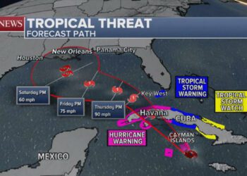 Tropical Storm Rafael brings heavy rain to Jamaica as it barrels toward Gulf Coast