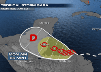 Tropical Storm Sara Brings Flooding to Central America