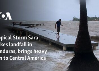 Tropical Storm Sara makes landfall in Honduras, brings heavy rain to Central America