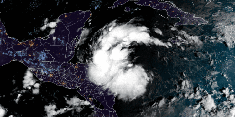 Tropical system in Caribbean heads toward Central America