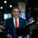 Gov. Doug Burgum of North Dakota speaks to reporters at the National Constitution Center in Philadelphia in advance of the presidential debate between former President Donald Trump and Vice President Kamala Harris, Sept. 10, 2024. President-elect Trump has tapped Burgum to lead the Interior Department, leading the new administration’s plans to open federal lands and waters to oil and gas drilling. (Kenny Holston/The New York Times)