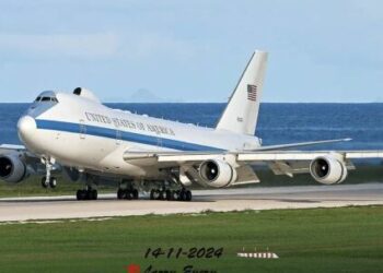 U.S. 'Doomsday Plane' makes stopover in Curaçao