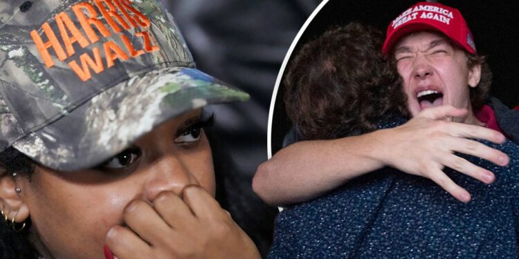 US Election 2024: Crowd erupts as Trump takes stage for victory speech