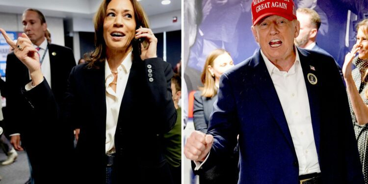 US election latest: First projected results in - with swings to Trump reported | US News