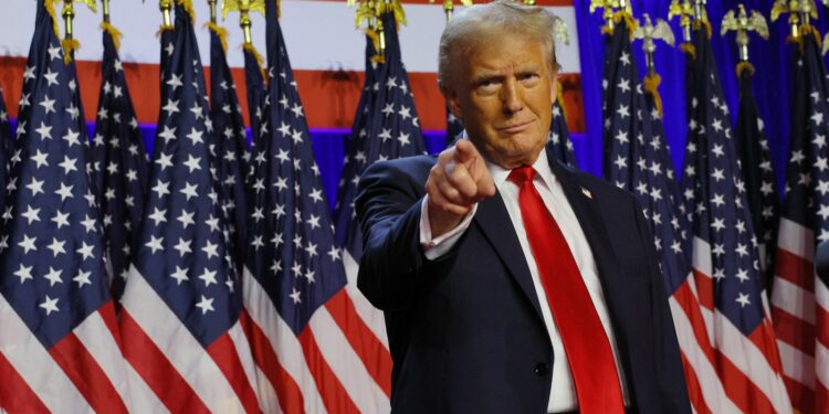 US election latest: Trump addressing 'jubilant' supporters as he closes in on victory | US News