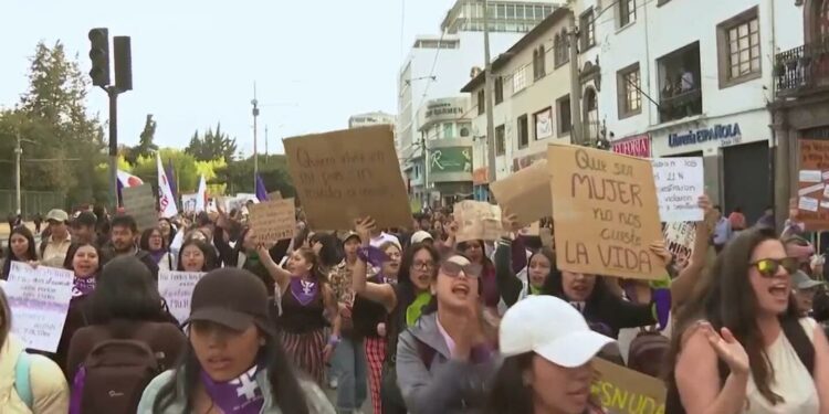 Women across Latin America march against gender based violence