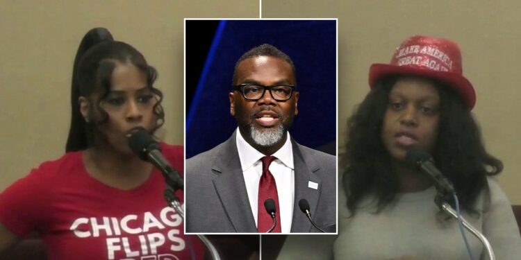 Chicago resident fumes at liberal mayor over migrant funding after fiery meeting: 'America first!'