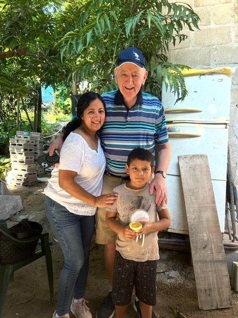 With Patricia and a young Honduran friend.