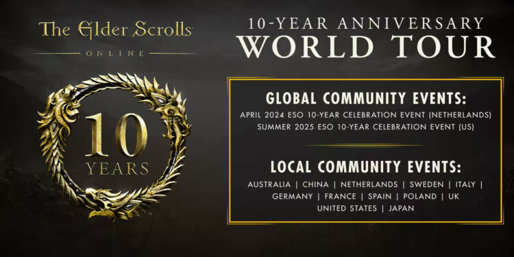 The Elder Scrolls Online Cancels Plans For A Live North American 10th Anniversary Meetup