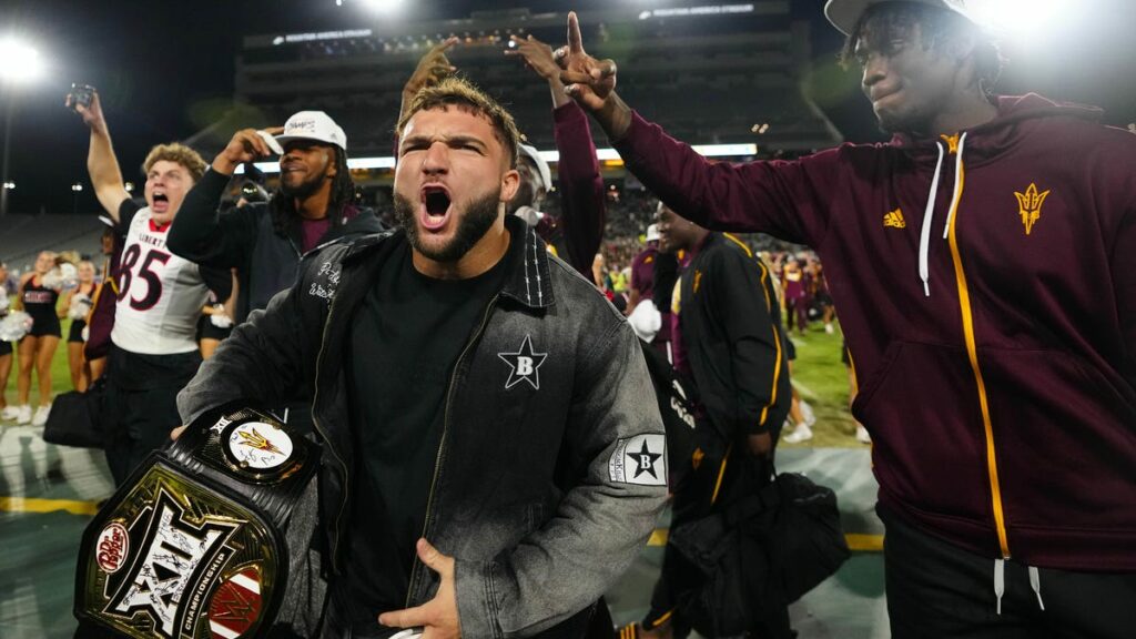 Arizona State Sun Devils, fans celebrate Big 12 win in Tempe