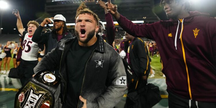 Arizona State Sun Devils, fans celebrate Big 12 win in Tempe