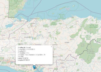 Sismo de 5.8 sacude El Salvador y se siente en Nicaragua, Honduras y Guatemala
