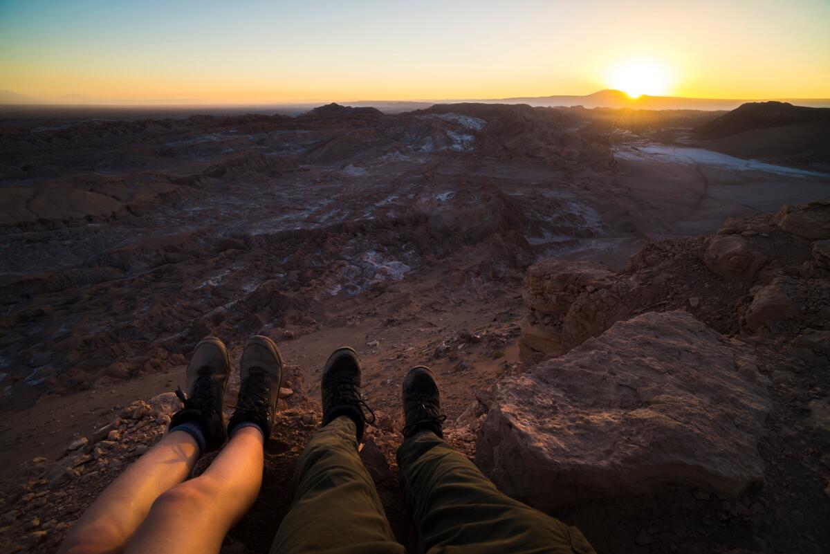 Moon Valley sunset (Valle de la Luna), Atacama Desert, North Chile