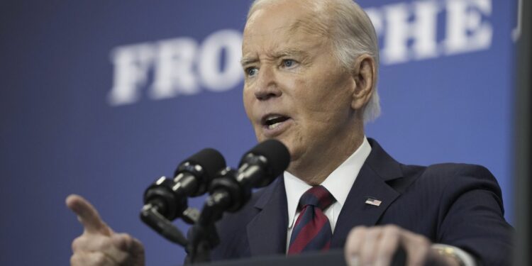 In his twilight, President Biden boasts of economic success and decades of servitude to corporate America