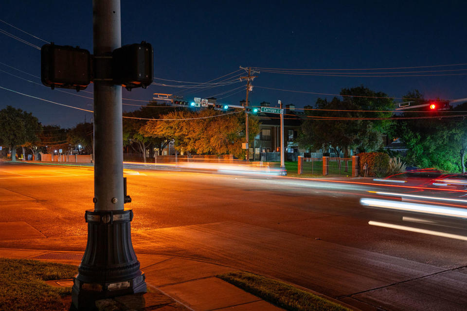 The scene of Aurimar's shooting  in Carrollton, Texas. (Raul Rodriguez for NBC News)