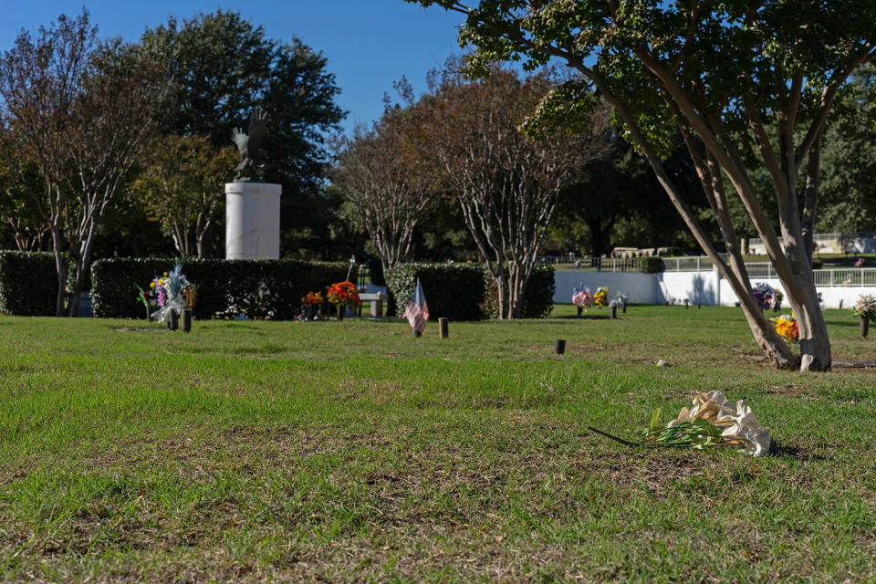 Aurimar's remains were sent to Laurel Land Memorial Park and buried in the Dallas County Indigent location. Her grave is unmarked.  (Raul Rodriguez for NBC News)