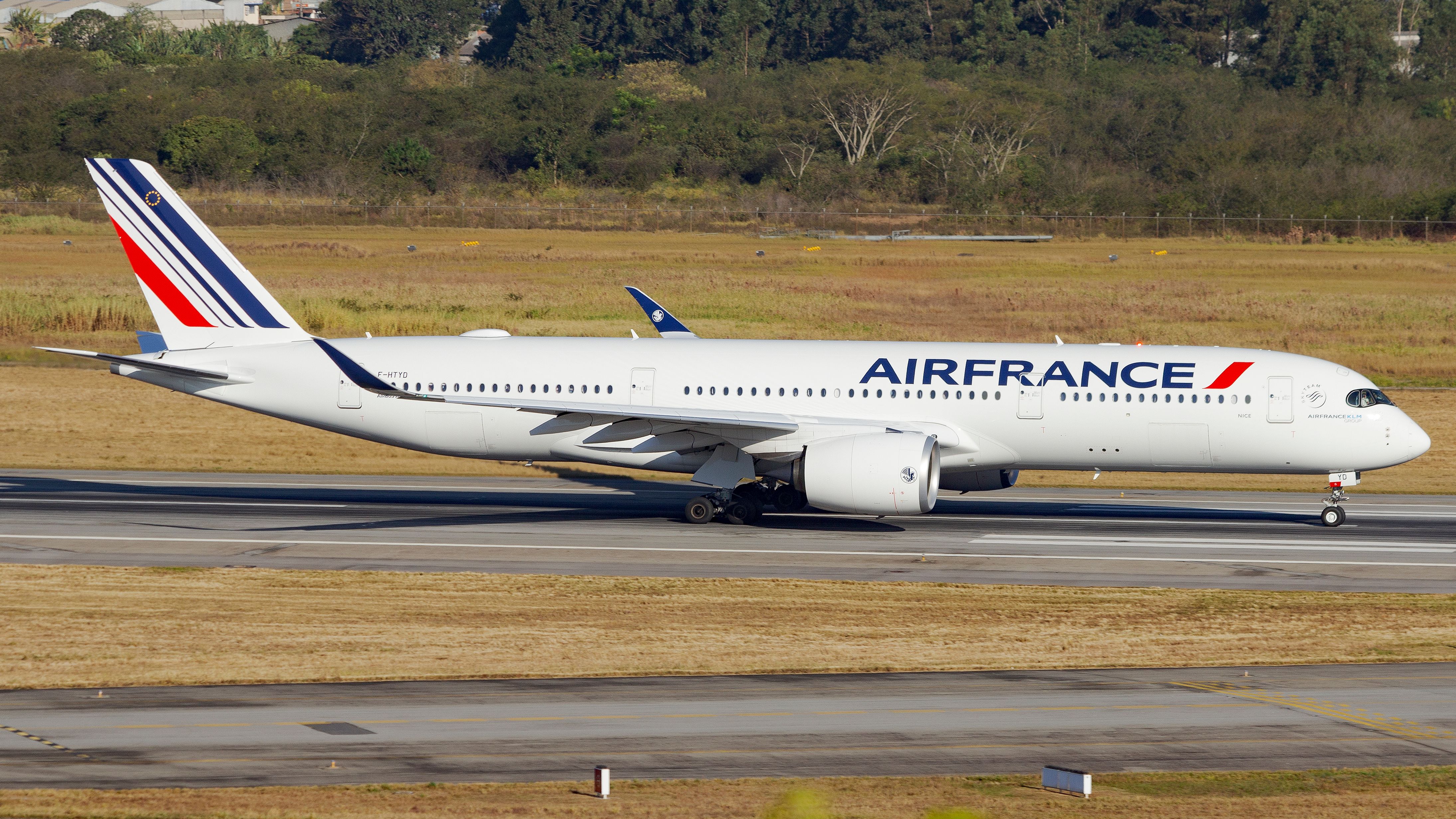 Air France Airbus A350 Taxiing In Sao Paulo