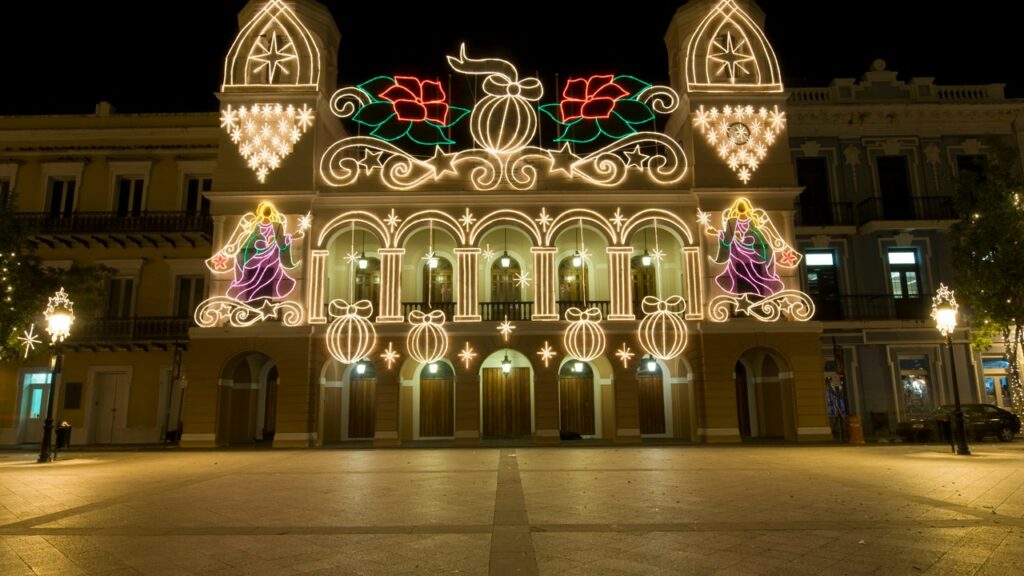 Christmas season in Puerto Rico lasts over a month, with songs being sung and lights illuminating the streets through December into January