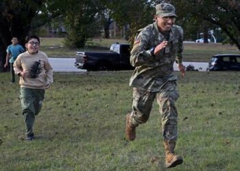 He’s becoming an American soldier. First he must become a U.S. citizen.