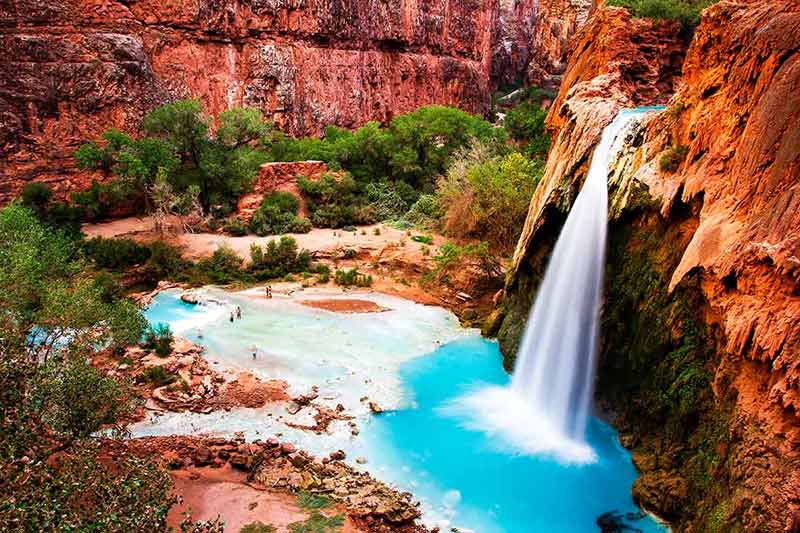 natural landmarks of Arizona havasu falls