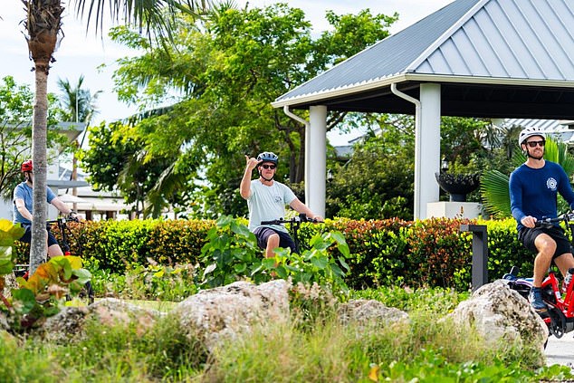 Gnarly: An e-bike ride around the island with the knowledgeable Ryan (pictured right) was the perfect way to get my bearings around this wonderful island