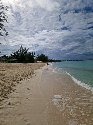 Morning ritual: A stroll along seven-mile beach was a morning routine