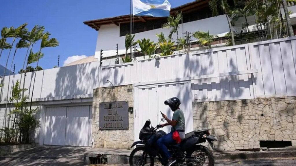 Argentina's Embassy in Caracas, Venezuela.