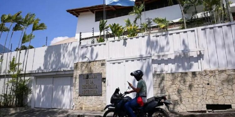 Argentina's Embassy in Caracas, Venezuela.