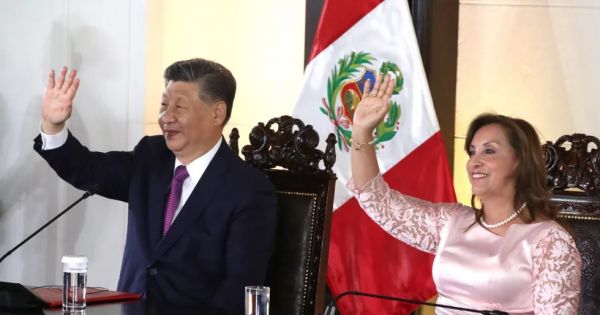 Boluarte and Xi Jinping inaugurate Chancay megaport in Peru — MercoPress