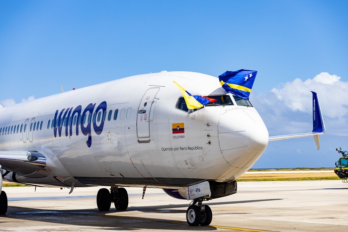 Celebrating Wingo’s Inaugural Flight from Medellín, Colombia to Curaçao