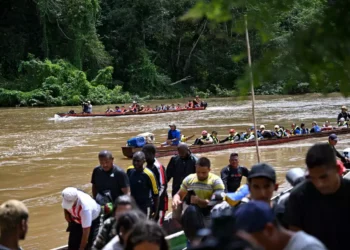 The Darien Gap sees a lot of people crossing it (MARTIN BERNETTI/AFP via Getty Images)