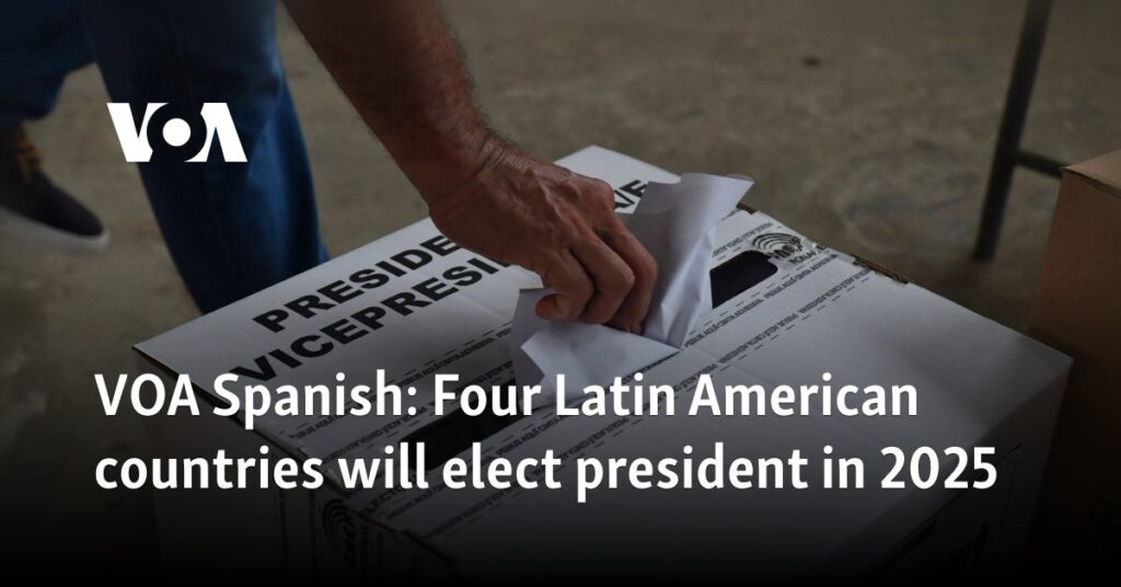 Four Latin American countries will elect a president in 2025 