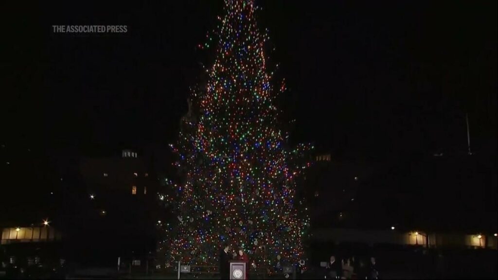 Fourth grader from Kenai, Alaska lights towering US Capitol Christmas Tree