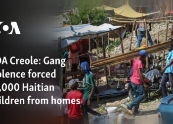 Gang violence forced 22,000 Haitian children from homes
