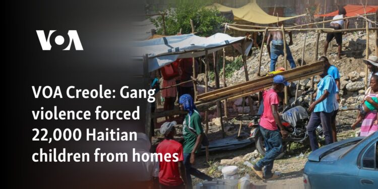 Gang violence forced 22,000 Haitian children from homes