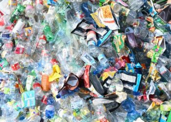 Plastic bottles and waste