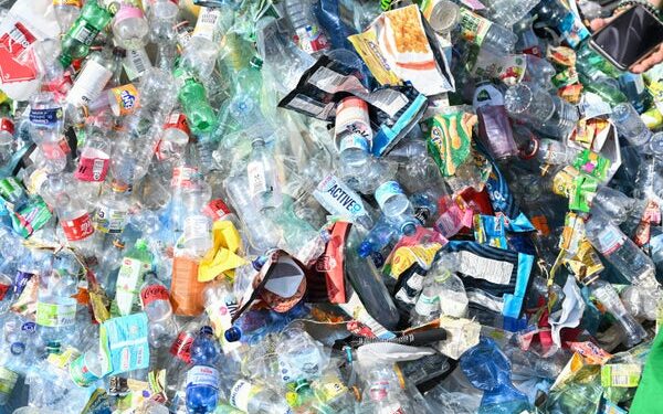 Plastic bottles and waste