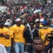 EPA Protesters participate in a large anti-government protest in Port-au-Prince, Haiti, 07 February 2024.