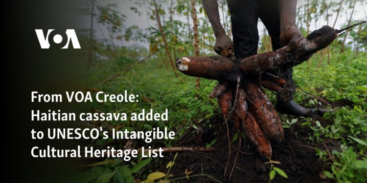 Haitian cassava added to UNESCO's Intangible Cultural Heritage List 