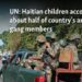 Haitian children account for about half of country's armed gang members