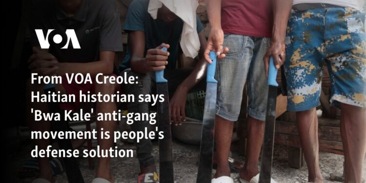 Haitian historian says 'Bwa Kale' anti-gang movement is people's defense solution