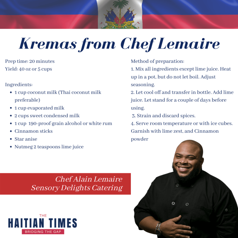 Haitian kremas, chef lemaire