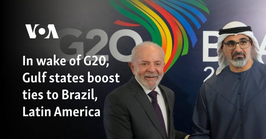 In wake of G20, Gulf states boost ties to Brazil, Latin America