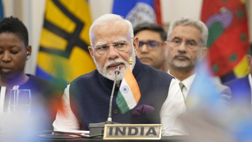 India's prime minister meets with Caribbean leaders in Guyana