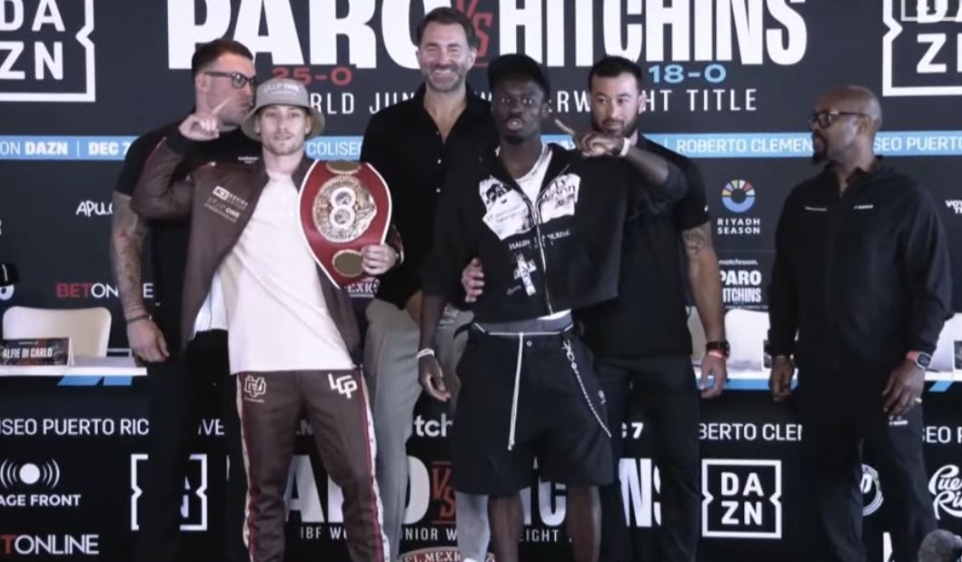 Liam Paro and Richardson Hitchins fight presser photo