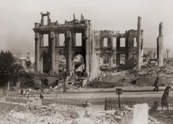 Ruins in San Francisco, California, United States of America, after the earthquake of April 18, 1906.