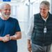 This handout picture released by the Brazilian Vice-Presidency shows President Luiz Inácio Lula da Silva (left) walking with his neurosurgeon Dr Marcos Stavale in the Syrian-Lebanese Hospital in São Paulo, Brazil, on December 13, 2024.