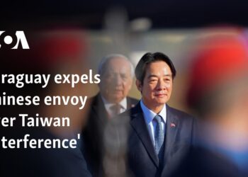 Paraguay expels Chinese envoy over Taiwan 'interference'