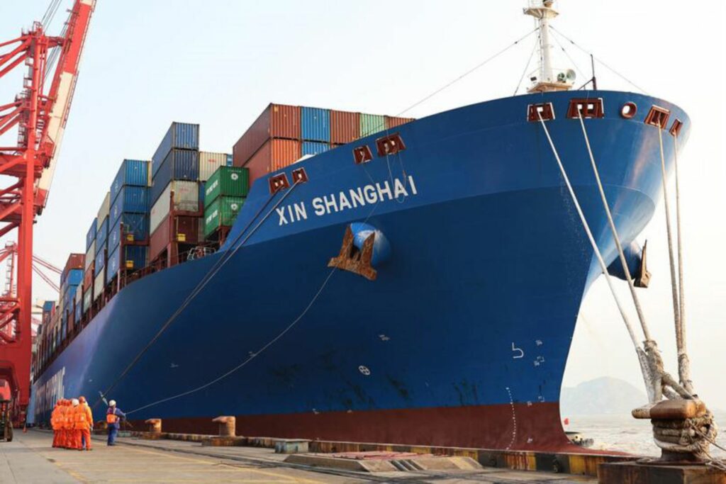 Container ship Xin Shanghai,.Photo: Internet / Media.